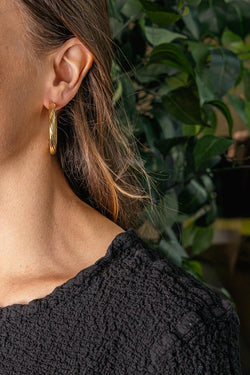 Boucles d'oreilles Créoles Or jaune - Castafiore