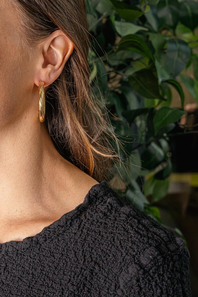 Boucles d'oreilles Créoles Or jaune - Castafiore