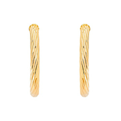 Boucles d'oreilles Créoles Or jaune - Castafiore