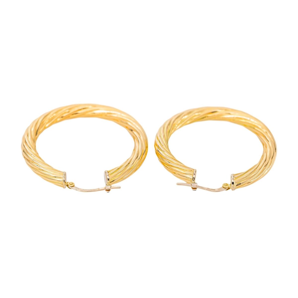 Boucles d'oreilles Créoles Or jaune - Castafiore