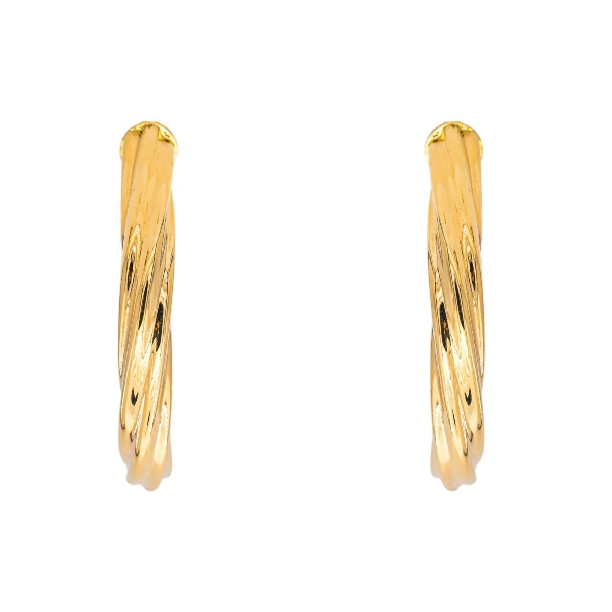 Boucles d'oreilles Créoles Or jaune - Castafiore
