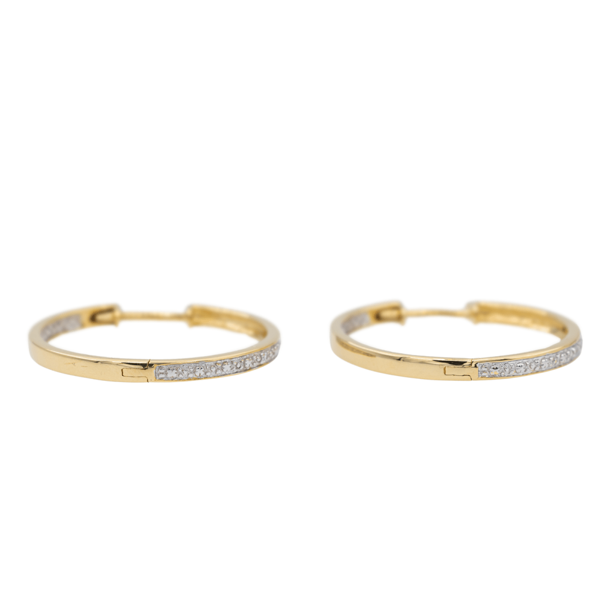 Boucles d'oreilles Créoles Or jaune Diamant - Castafiore