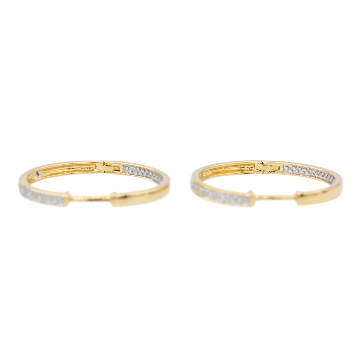 Boucles d'oreilles Créoles Or jaune Diamant - Castafiore