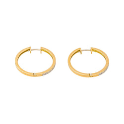 Boucles d'oreilles Créoles Or jaune Diamant - Castafiore