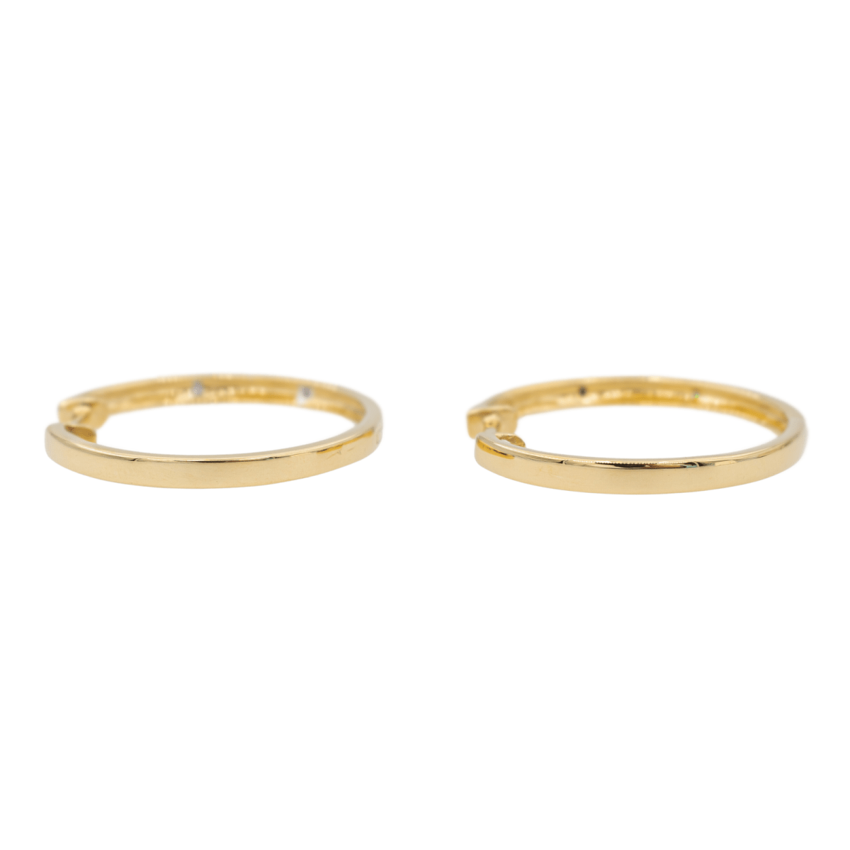 Boucles d'oreilles Créoles Or jaune Diamant - Castafiore