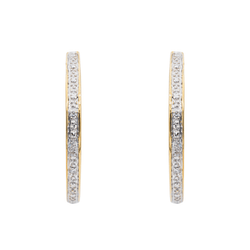 Boucles d'oreilles Créoles Or jaune Diamant - Castafiore