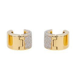 Boucles d'oreilles Créoles Or jaune Diamant - Castafiore