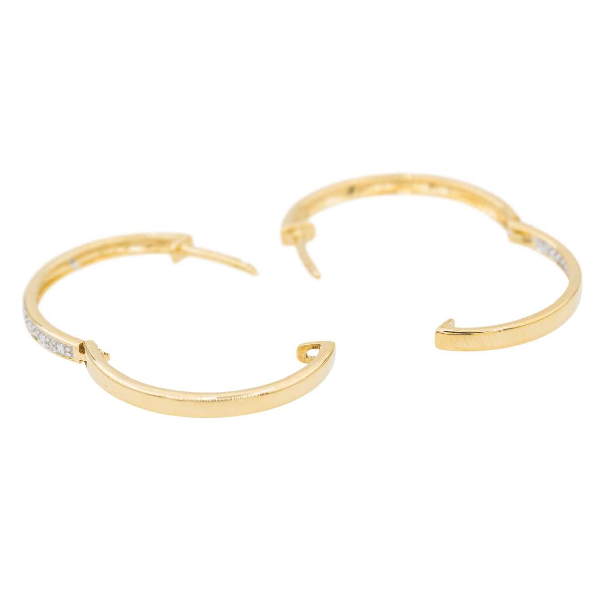 Boucles d'oreilles Créoles Or jaune Diamant - Castafiore