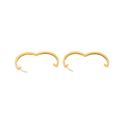 Boucles d'oreilles Créoles Or jaune Diamant - Castafiore