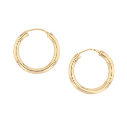 Boucles d'oreilles créoles or jaune occasion - Castafiore