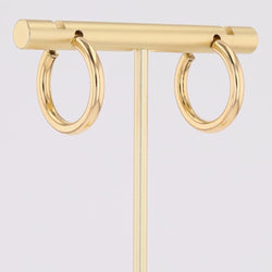 Boucles d'oreilles créoles or jaune occasion - Castafiore