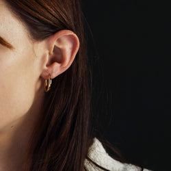 Boucles d'oreilles créoles or jaune occasion - Castafiore