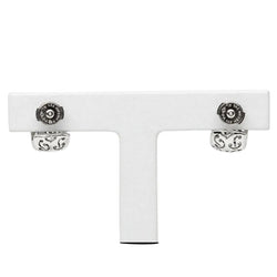 Boucles d’oreilles Créoles POIRAY en or blanc - Castafiore