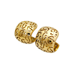 Boucles d'oreilles Créoles POIRAY en or jaune - Castafiore