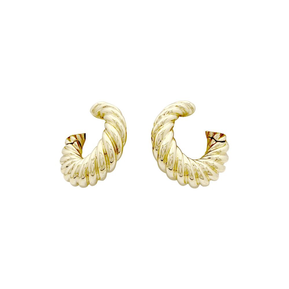 Boucles d'oreilles Créoles VAN CLEEF & ARPELS en or jaune - Castafiore