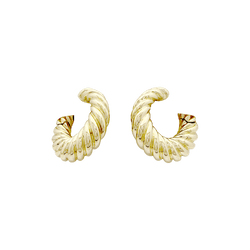 Boucles d'oreilles Créoles VAN CLEEF & ARPELS en or jaune - Castafiore
