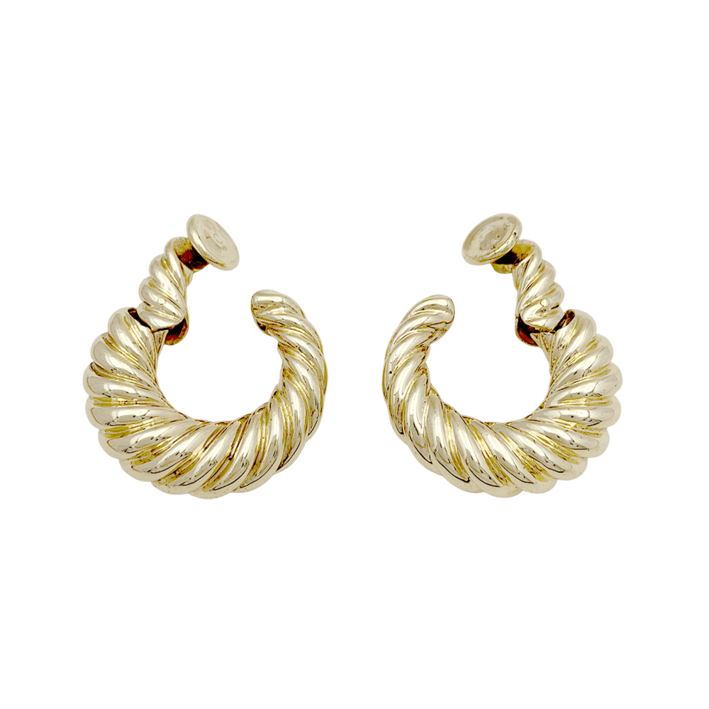 Boucles d'oreilles Créoles VAN CLEEF & ARPELS en or jaune - Castafiore