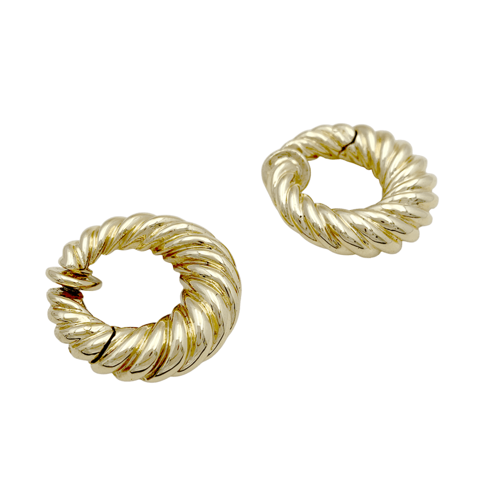 Boucles d'oreilles Créoles VAN CLEEF & ARPELS en or jaune - Castafiore