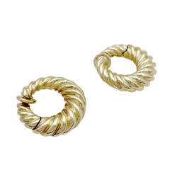 Boucles d'oreilles Créoles VAN CLEEF & ARPELS en or jaune - Castafiore