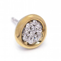 Boucles d'oreilles DAMA Bicolore Or et Diamants - Castafiore