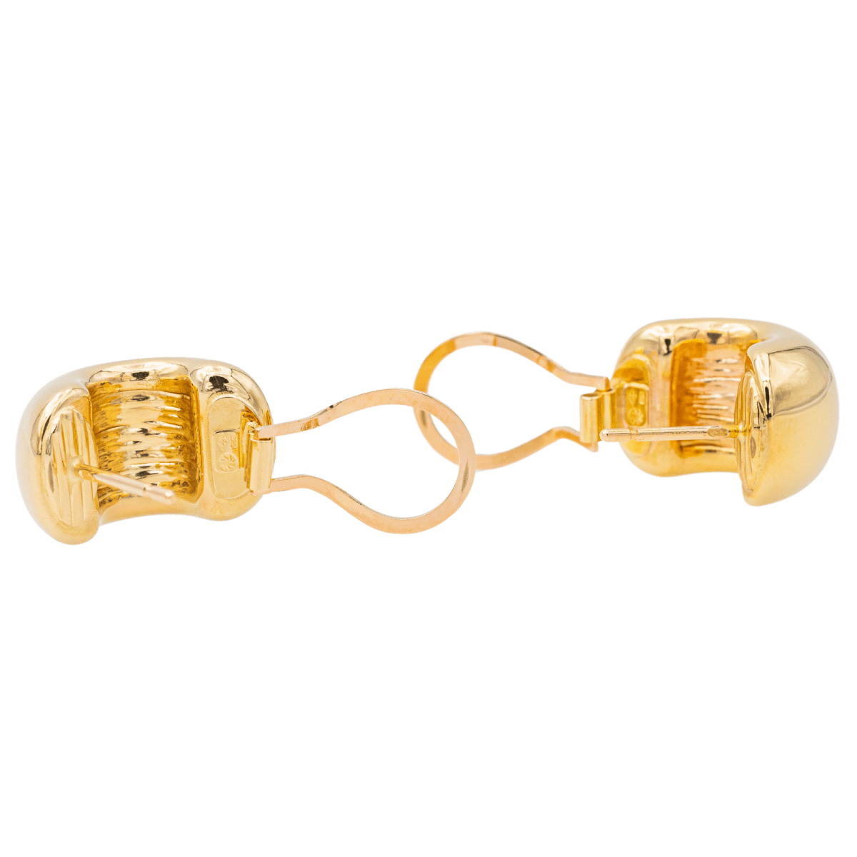 Boucles d'oreilles Demi créoles Or jaune - Castafiore