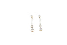 Boucles d'oreilles diamants émail et or jaune 18k - Castafiore