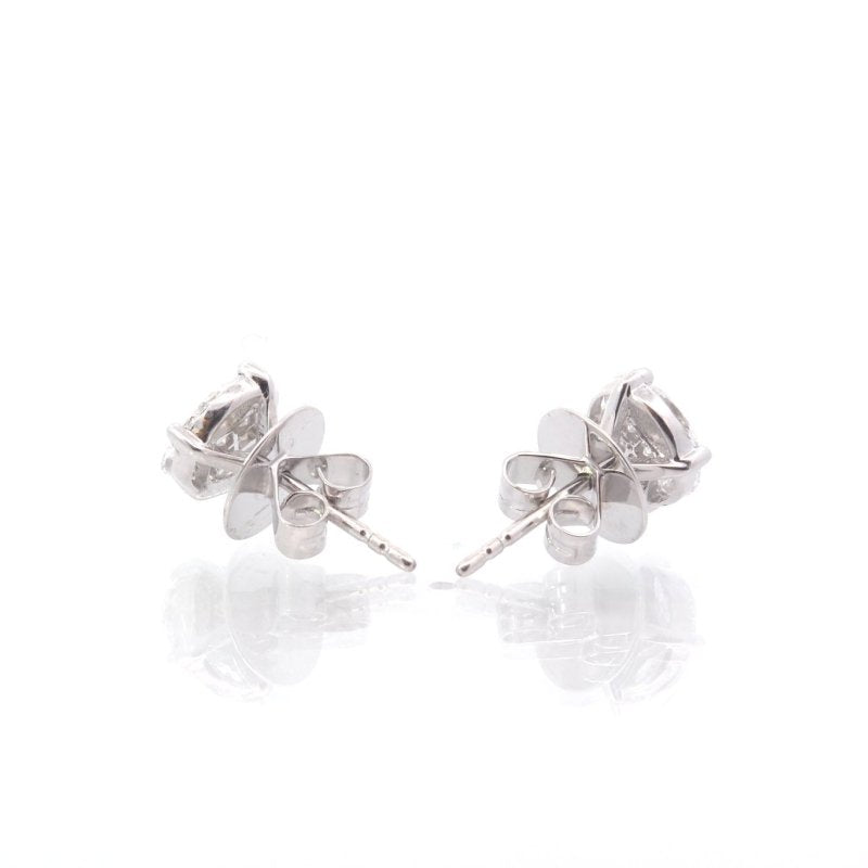 Boucles d’oreilles diamants en or blanc 18k - Castafiore