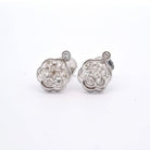 Boucles d'oreilles diamants en platine - Castafiore