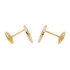 Boucles d'oreilles DIHN VAN "Cible" en Or jaune et Diamant - Castafiore