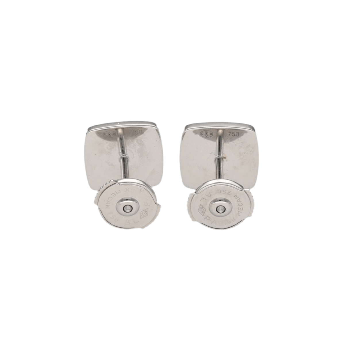 Boucles d’oreilles DINH VAN "Impression" en or gris et turquoises - Castafiore