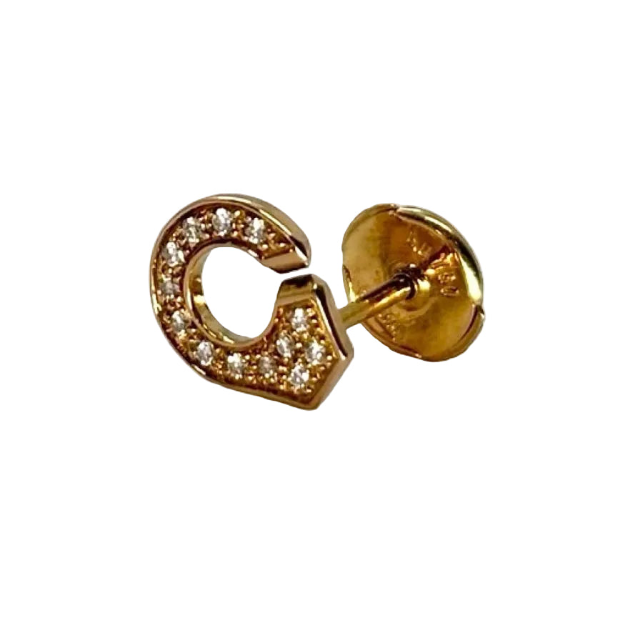 Boucles d'oreilles DINH VAN Menottes en or jaune et diamants - Castafiore