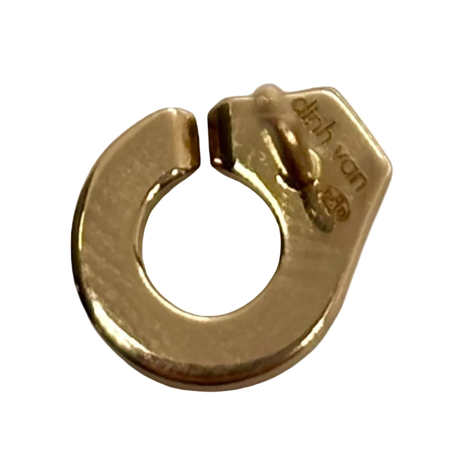 Boucles d'oreilles DINH VAN Menottes en or jaune et diamants - Castafiore