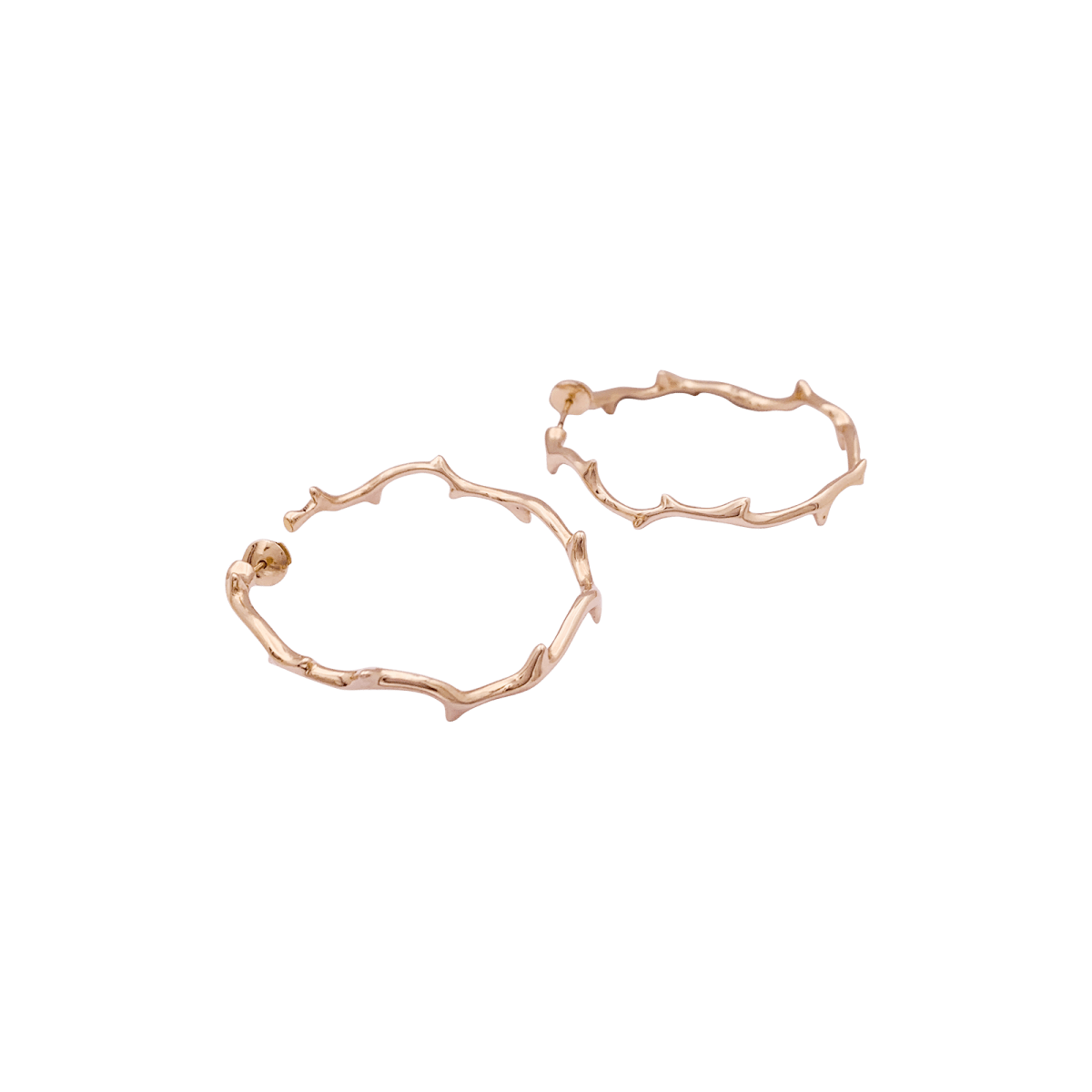 Boucles d'oreilles DIOR, "Bois de Rose" en or rose - Castafiore