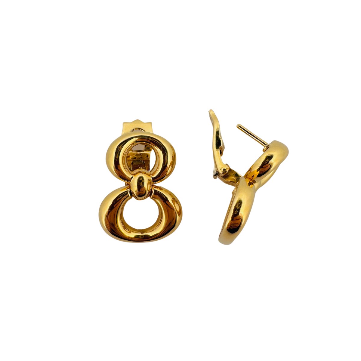 Boucles d'oreilles DIOR en or jaune - Castafiore