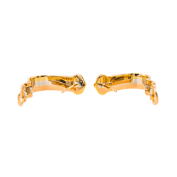 Boucles d'oreilles Dormeuses CARTIER "C de Cartier" en or jaune, or blanc et or rose - Castafiore