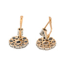 Boucles d'oreilles Dormeuses en or blanc et diamant - Castafiore