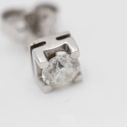 Boucles d'oreilles Dormeuses en or blanc et diamants - Castafiore