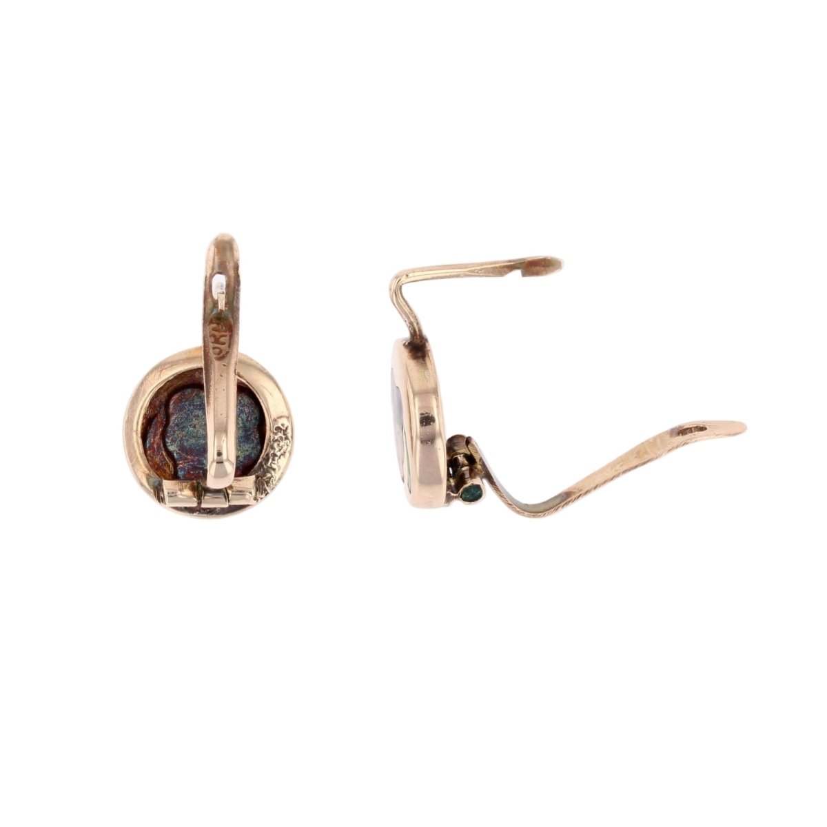 Boucles d'oreilles Dormeuses en or jaune - Castafiore