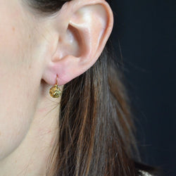 Boucles d'oreilles Dormeuses en or jaune - Castafiore