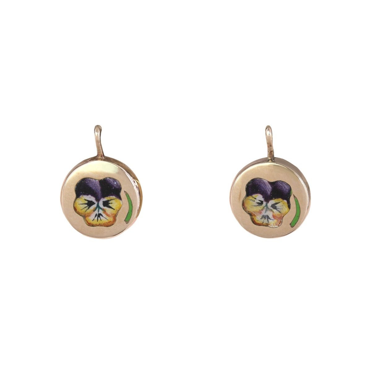 Boucles d'oreilles Dormeuses en or jaune - Castafiore