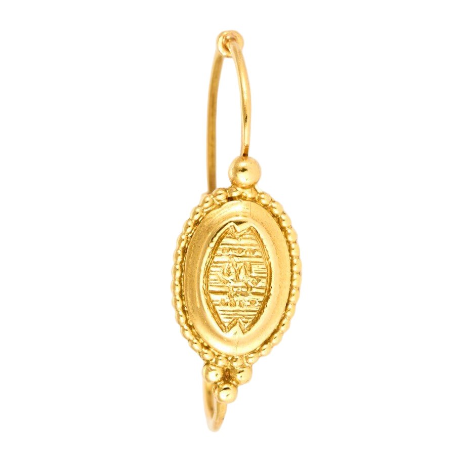 Boucles d'oreilles Dormeuses en or jaune - Castafiore