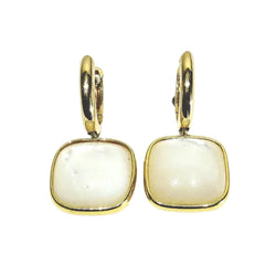 Boucles d’oreilles Dormeuses en or jaune et nacre - Castafiore