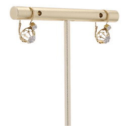 Boucles d'oreilles Dormeuses en or jaune et or blanc - Castafiore