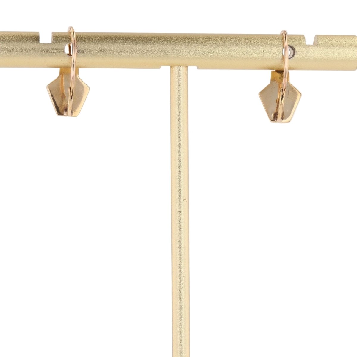 Boucles d'oreilles Dormeuses en or jaune et or blanc - Castafiore