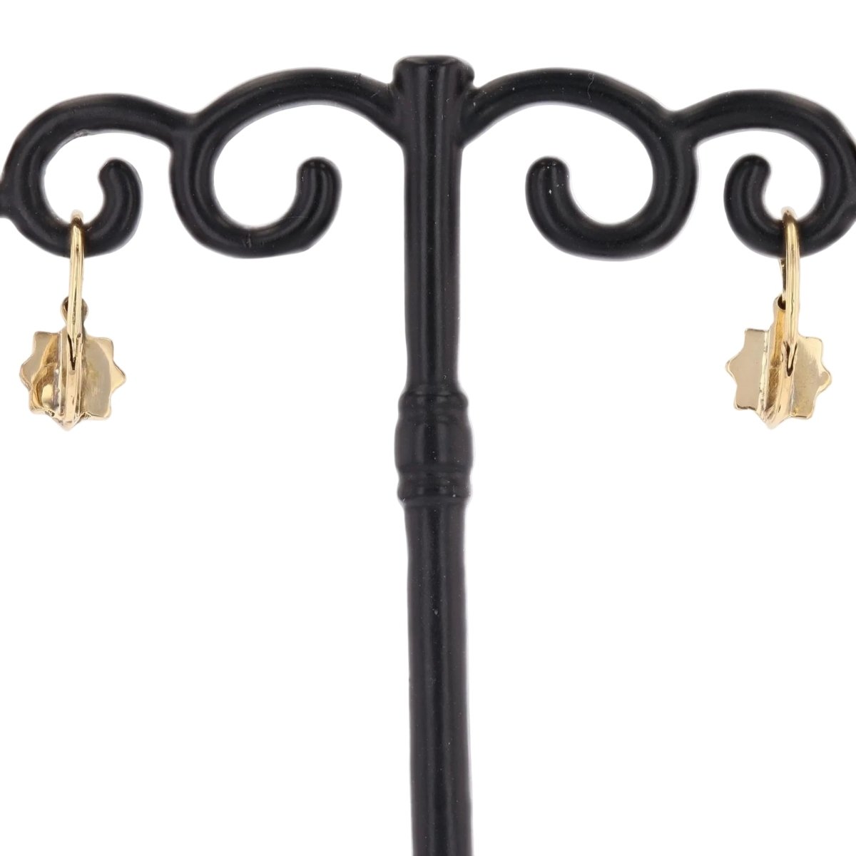 Boucles d'oreilles Dormeuses en or jaune et perles - Castafiore