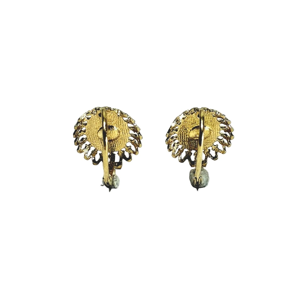 Boucles d'oreilles Dormeuses en or jaune et rubis - Castafiore