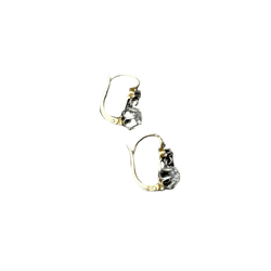 Boucles d'oreilles Dormeuses en or jaune, or blanc et diamants - Castafiore