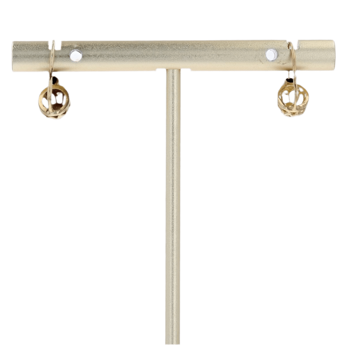 Boucles d'oreilles Dormeuses en or jaune, or blanc et perles - Castafiore