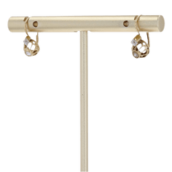 Boucles d'oreilles Dormeuses en or jaune, or blanc et perles - Castafiore