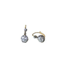 Boucles d'oreilles Dormeuses en or, platine et diamants - Castafiore